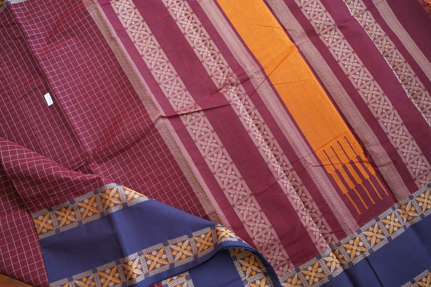 Kanchi handloom Cotton Saree PC15766