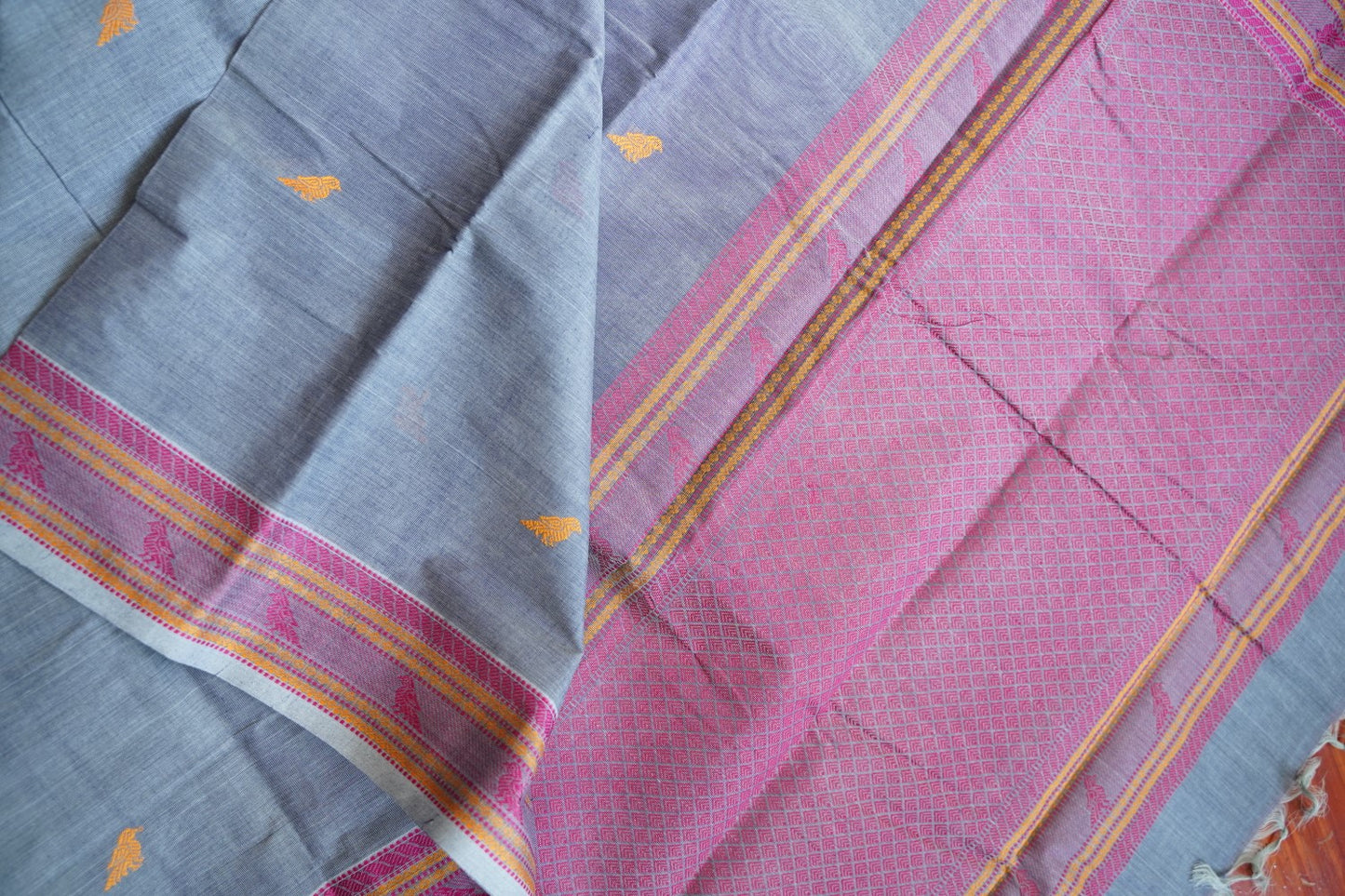 Kanchi handloom Cotton Saree PC15756