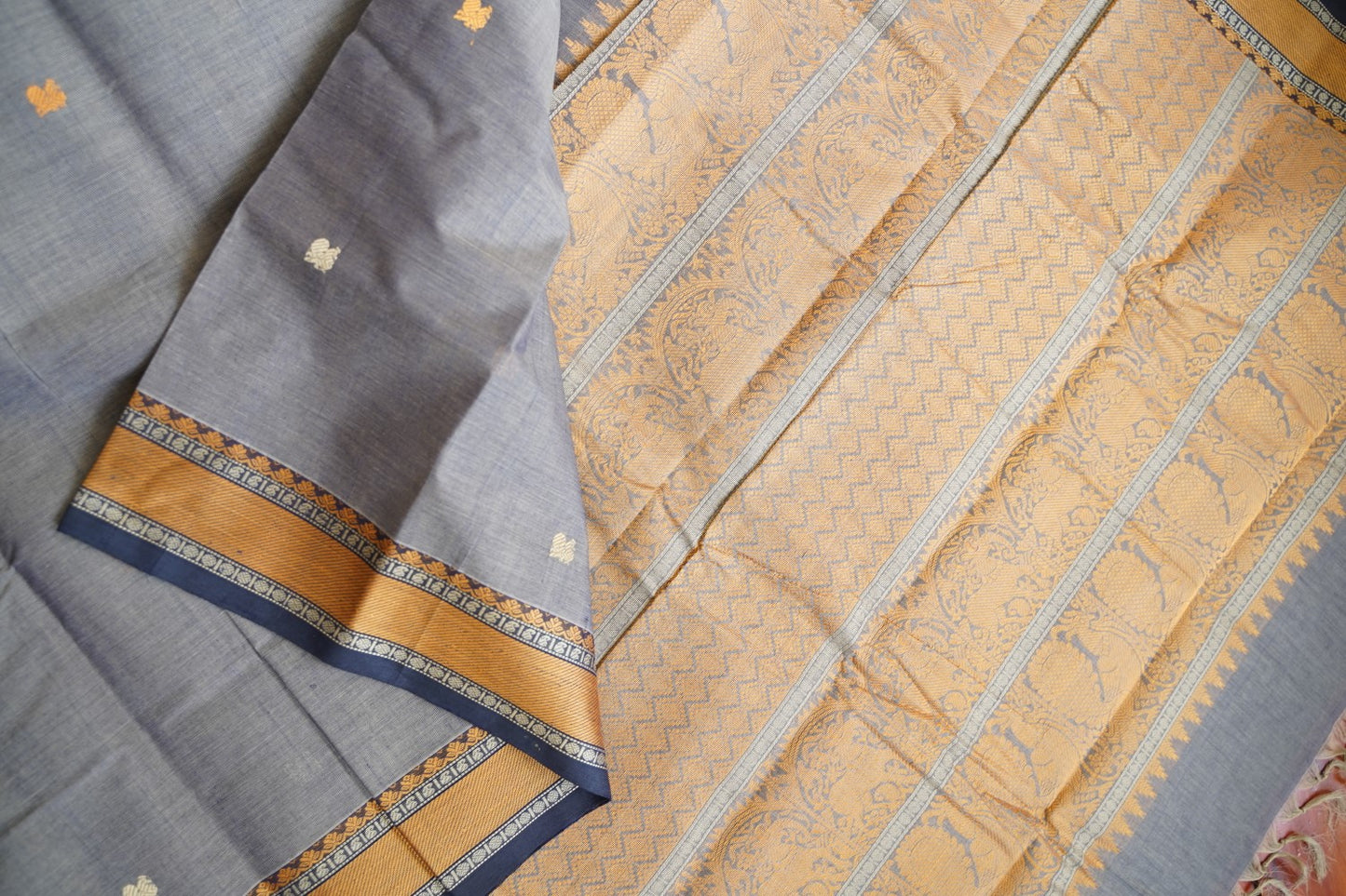 Kanchi handloom Cotton Saree PC15754