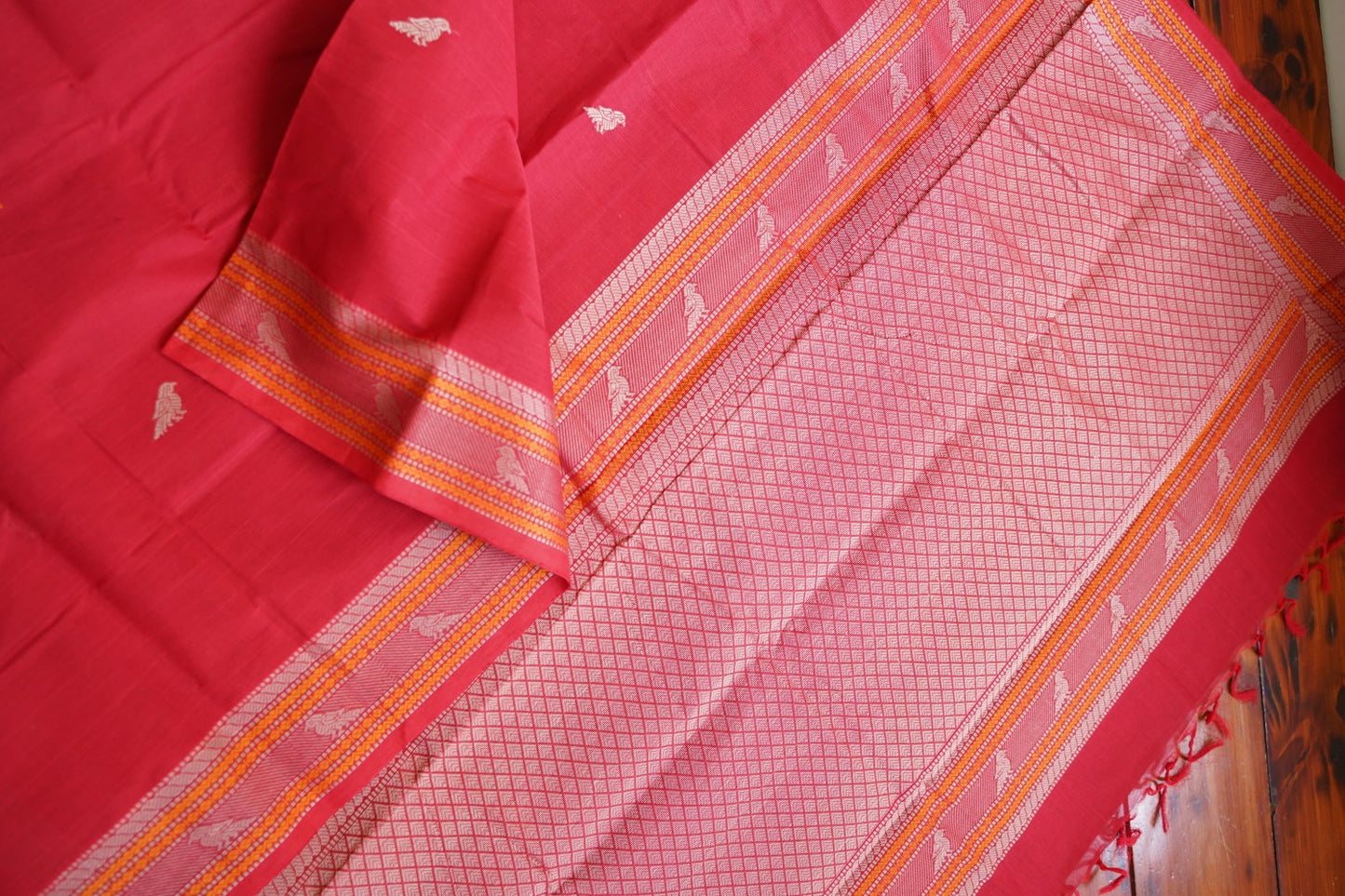 Kanchi handloom Cotton Saree PC15753