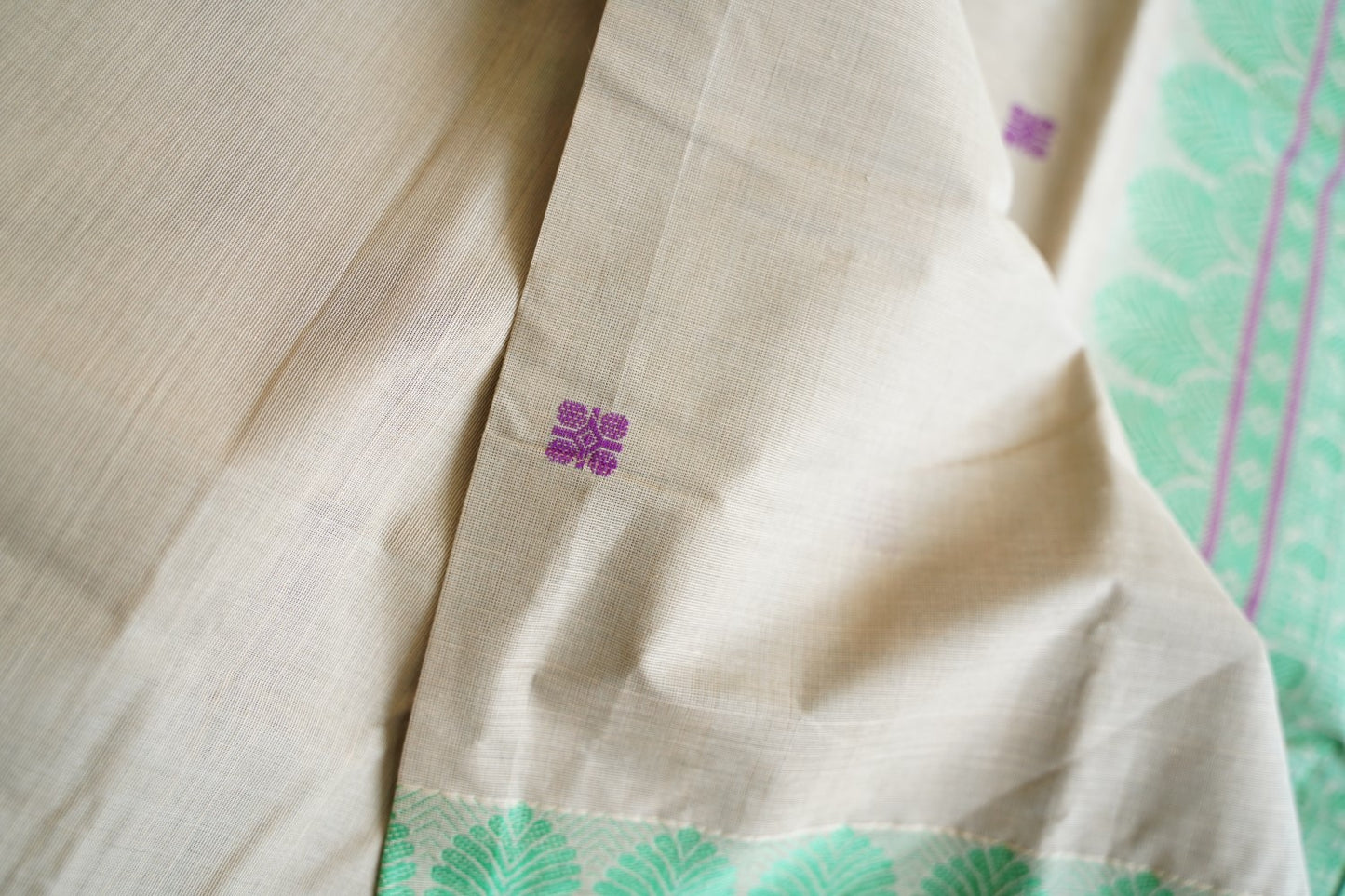 Kanchi handloom Cotton Saree PC15751
