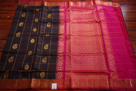 Kanchi Handloom Silk Cotton Saree PC12300