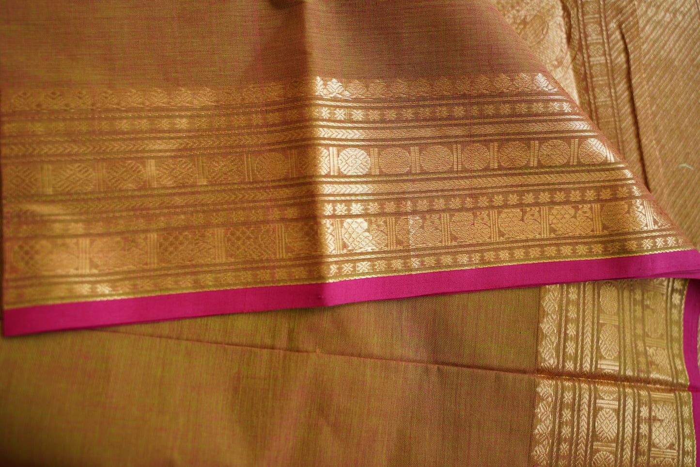 Kanchi handloom Cotton Saree PC15763