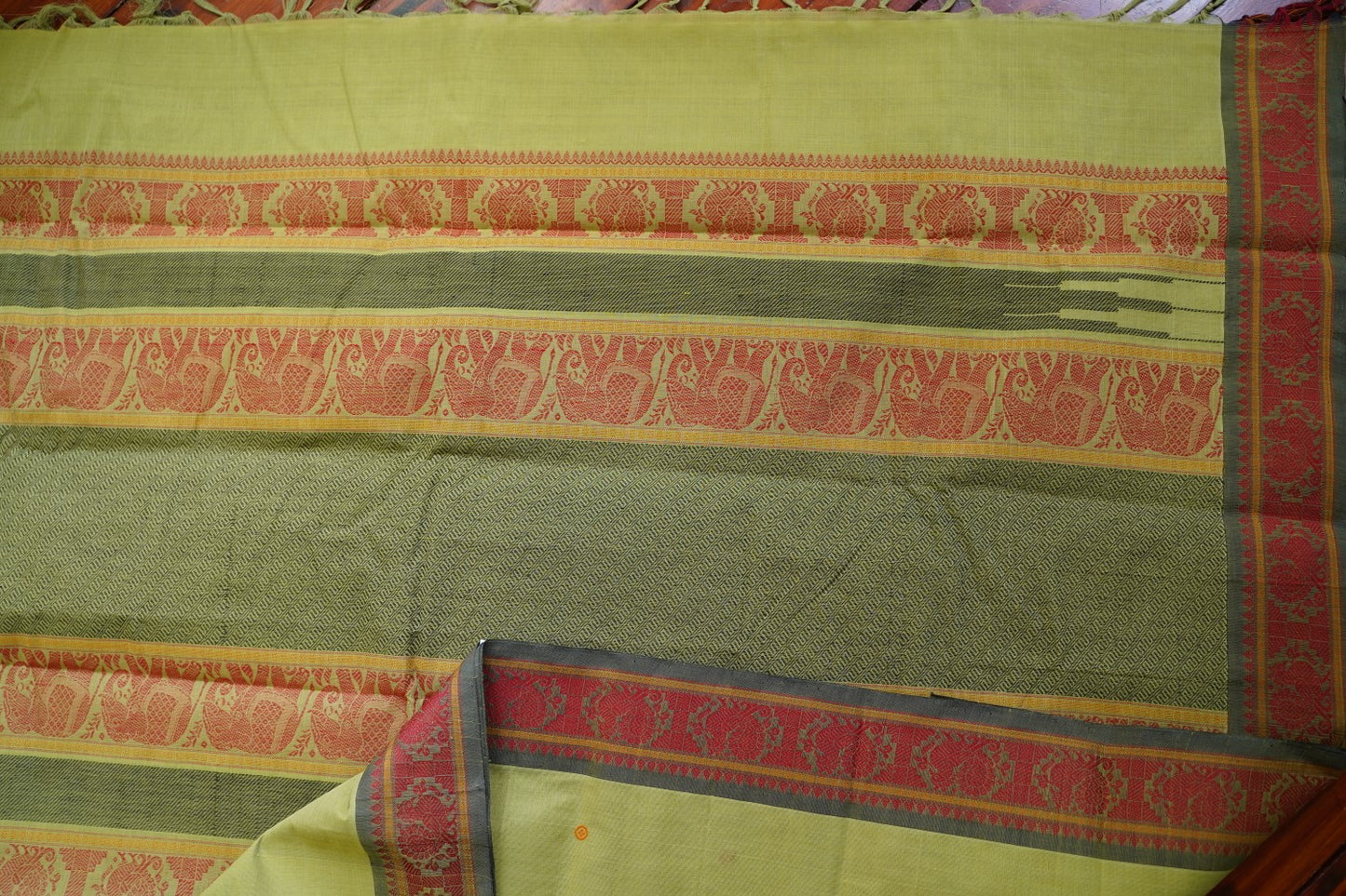 Kanchi handloom Cotton Saree PC15769