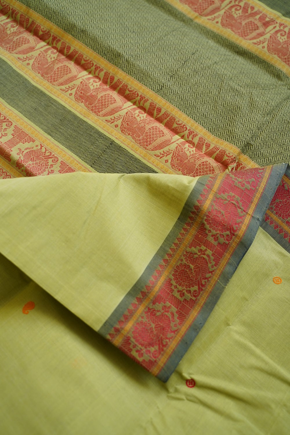 Kanchi handloom Cotton Saree PC15769