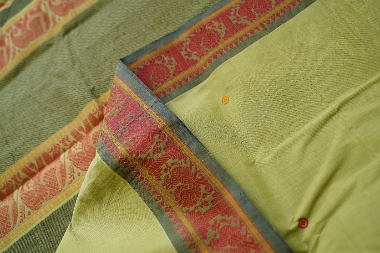 Kanchi handloom Cotton Saree PC15769