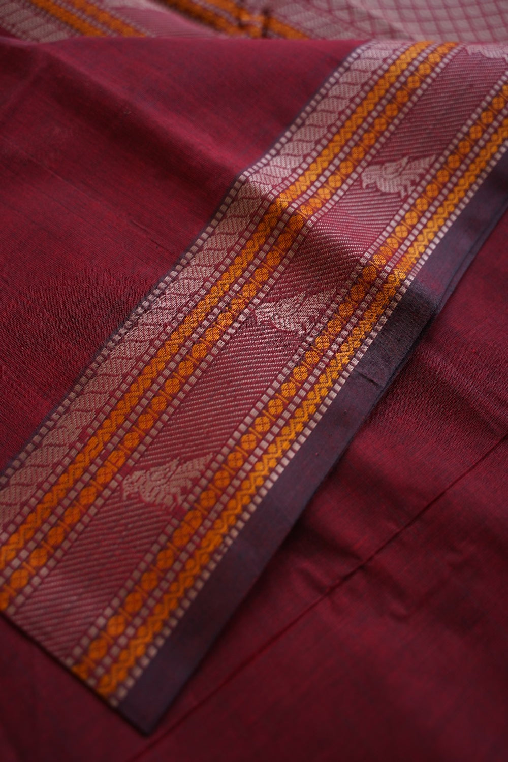 Kanchi handloom Cotton Saree PC15765