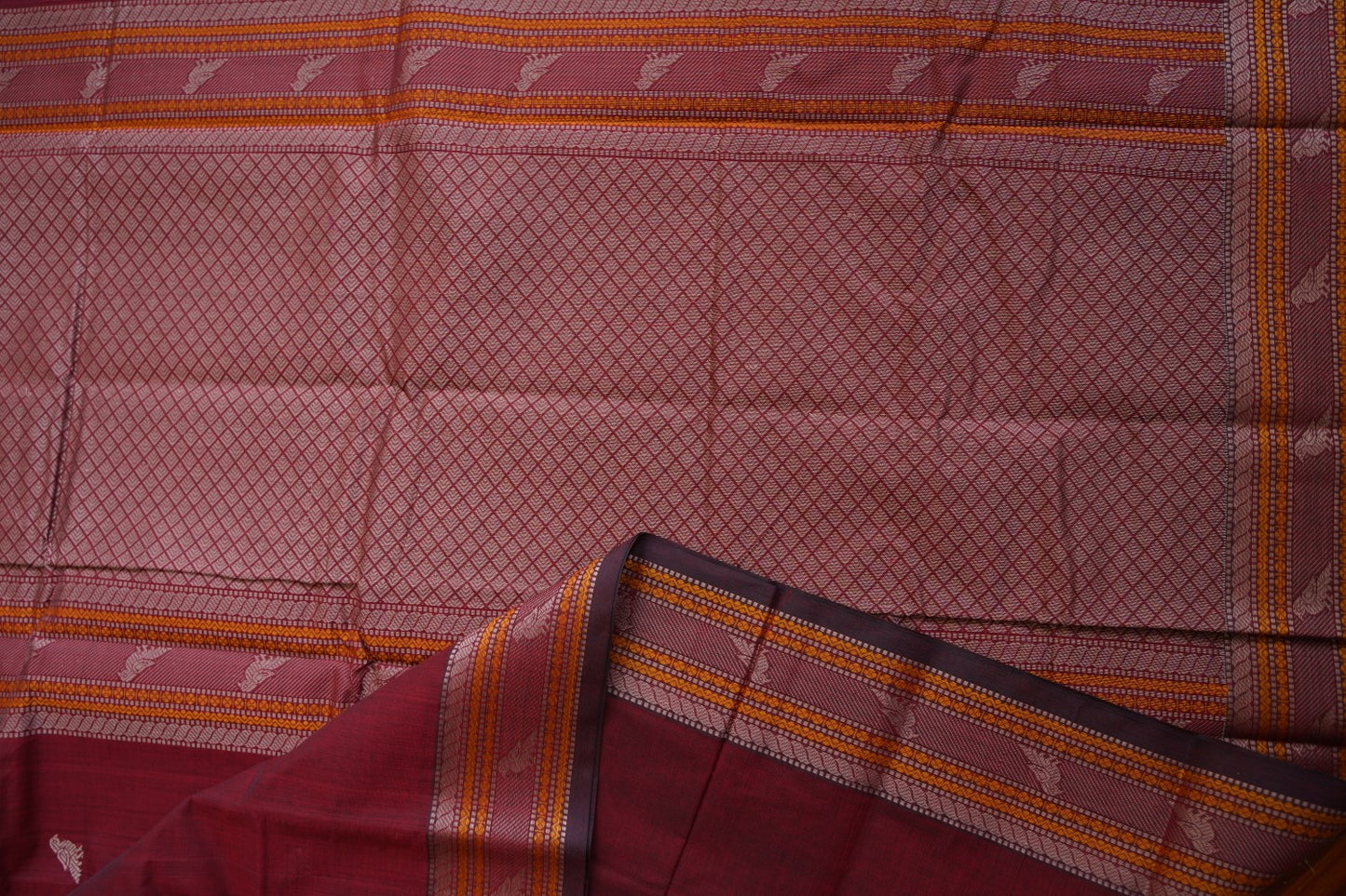Kanchi handloom Cotton Saree PC15765