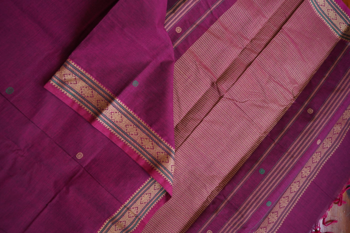 Kanchi handloom Cotton Saree PC15761