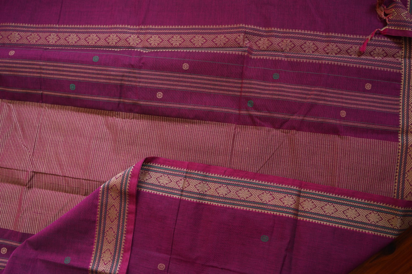 Kanchi handloom Cotton Saree PC15761