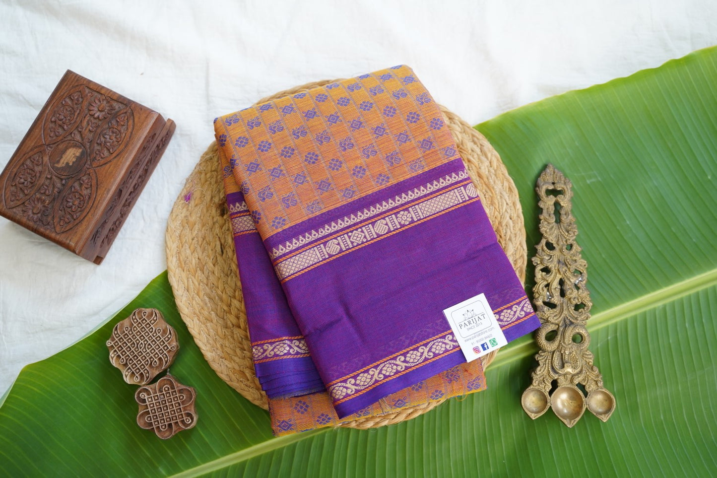Chettinad handloom Cotton Saree PC16985