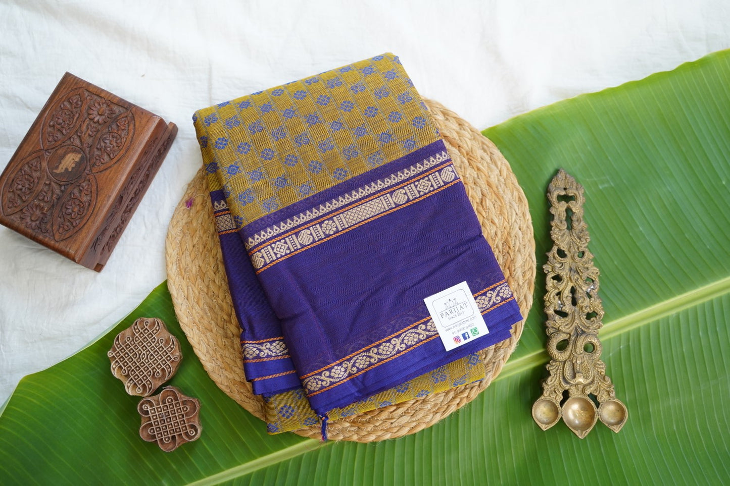 Chettinad handloom Cotton Saree PC16982