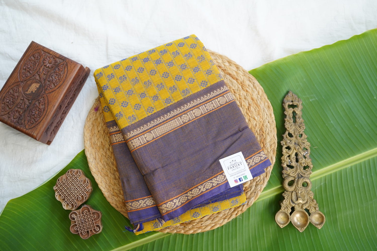 Chettinad handloom Cotton Saree PC16983
