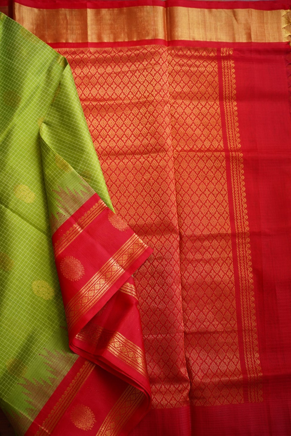 Kanchi Handloom Silk Cotton Saree PC12244