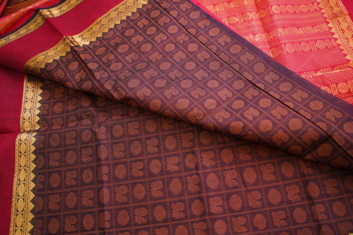 Kanchi Handloom Silk Cotton Saree PC17799
