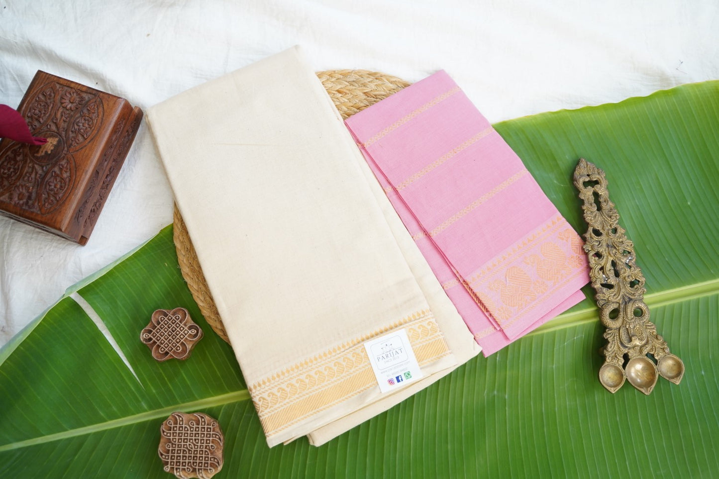Sungadi Cotton Saree  With Blouse PC15124