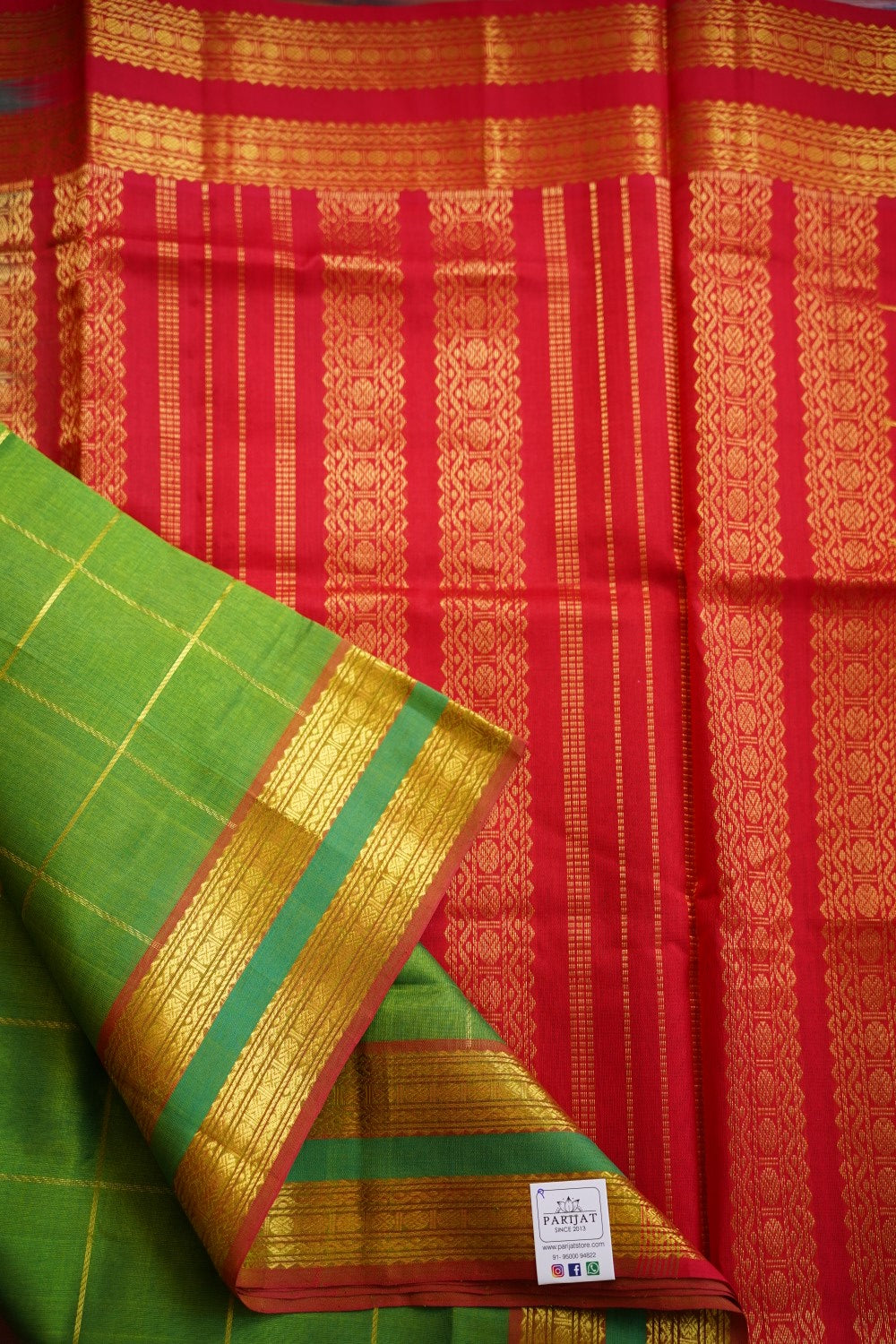 Kanchi Handloom Silk Cotton Saree PC12295