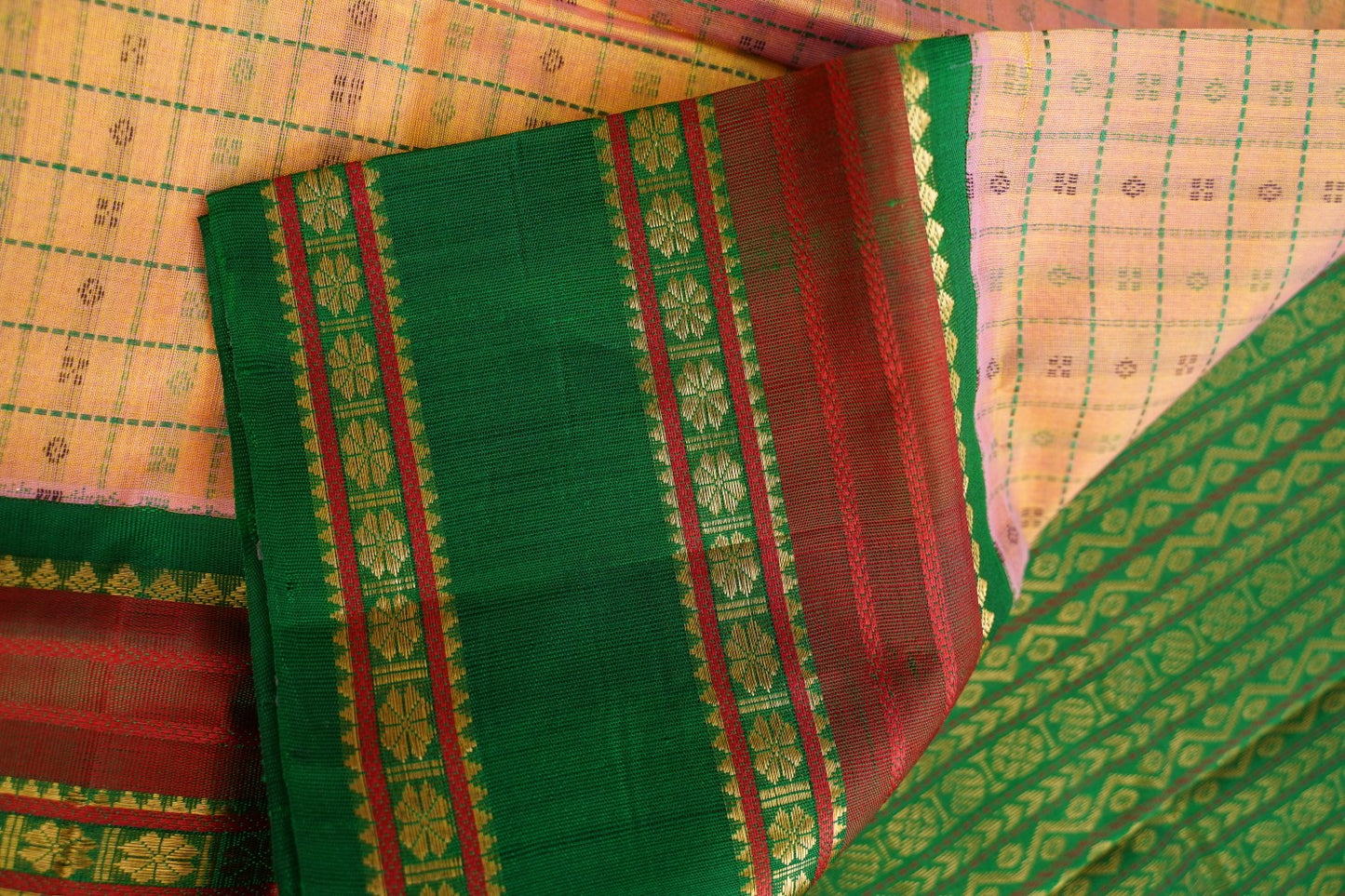Kanchi Handloom Silk Cotton Saree-PC15726