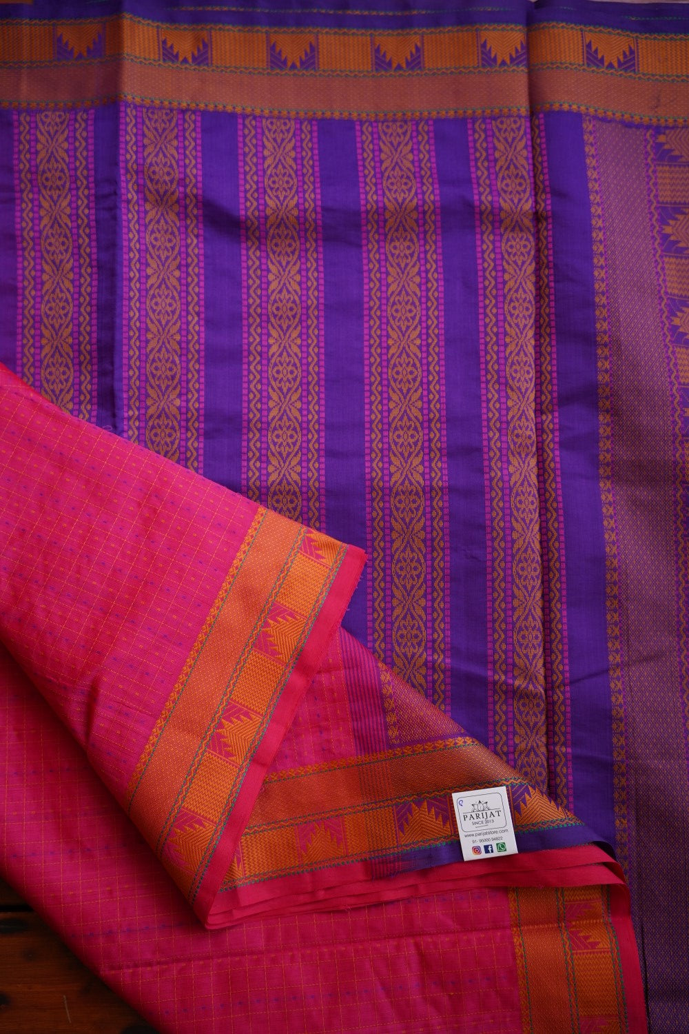 Kanchi Semi Silk Cotton Saree PC12203