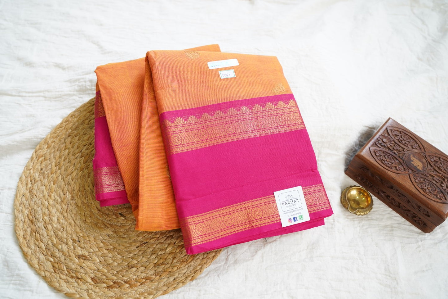 Chettinad handloom Cotton Saree PC15818