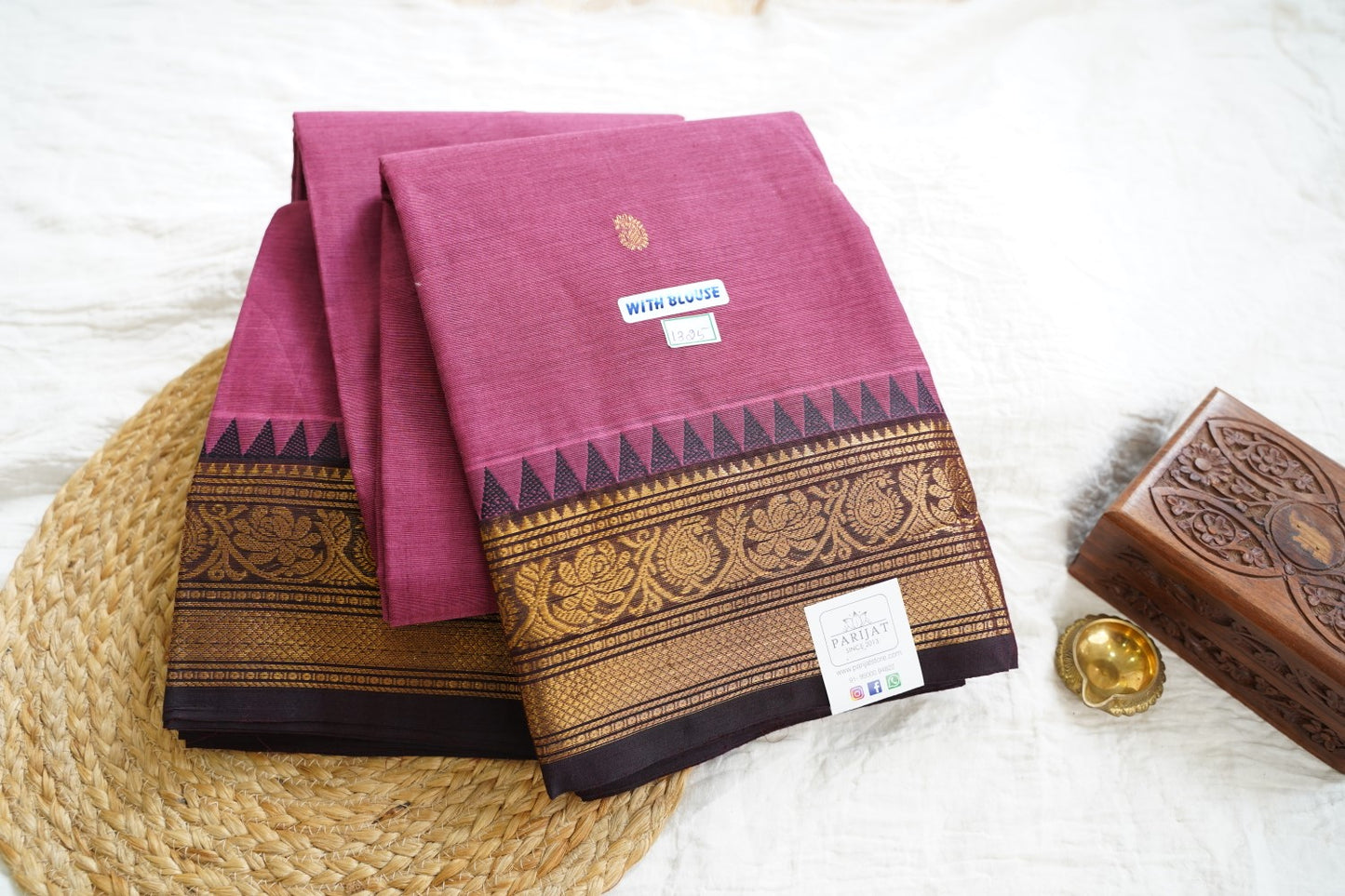 Chettinad handloom Cotton Saree PC15801