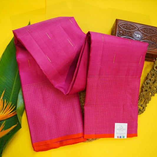 Pink Pure Kanchi Silk Saree PC10107