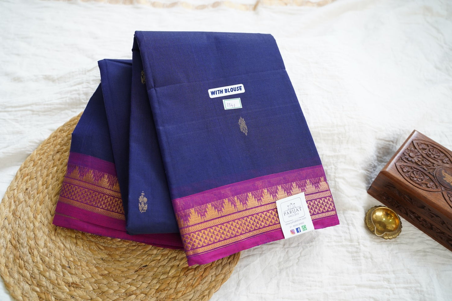 Chettinad handloom Cotton Saree PC15808