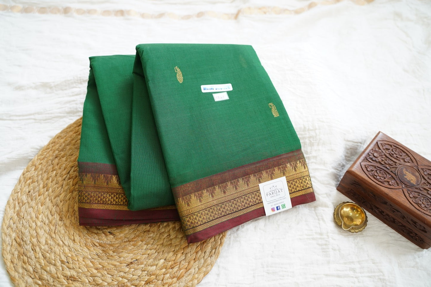 Chettinad handloom Cotton Saree PC15824