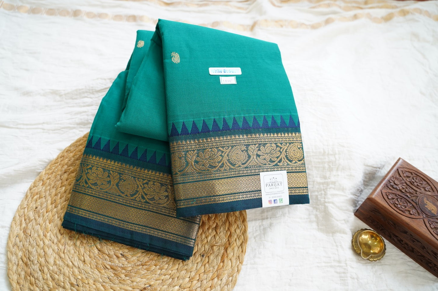 Chettinad handloom Cotton Saree PC15823
