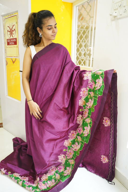 Mangalgiri Silk Cotton Patchwork Saree-PC14113
