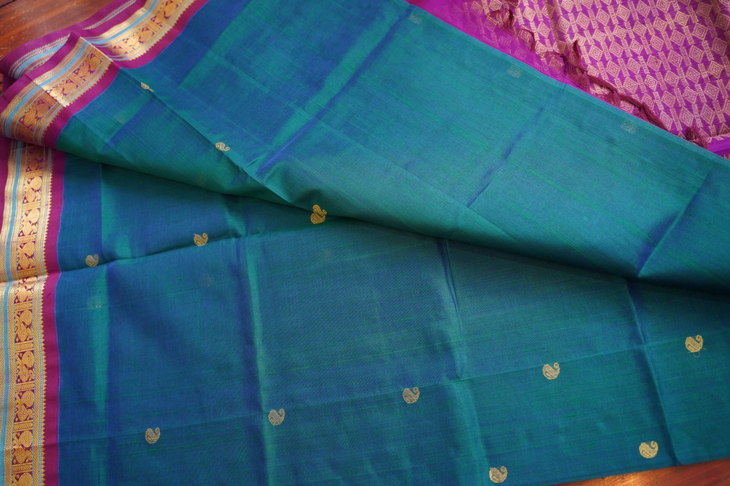 Kanchi Handloom Silk Cotton Saree PC17829