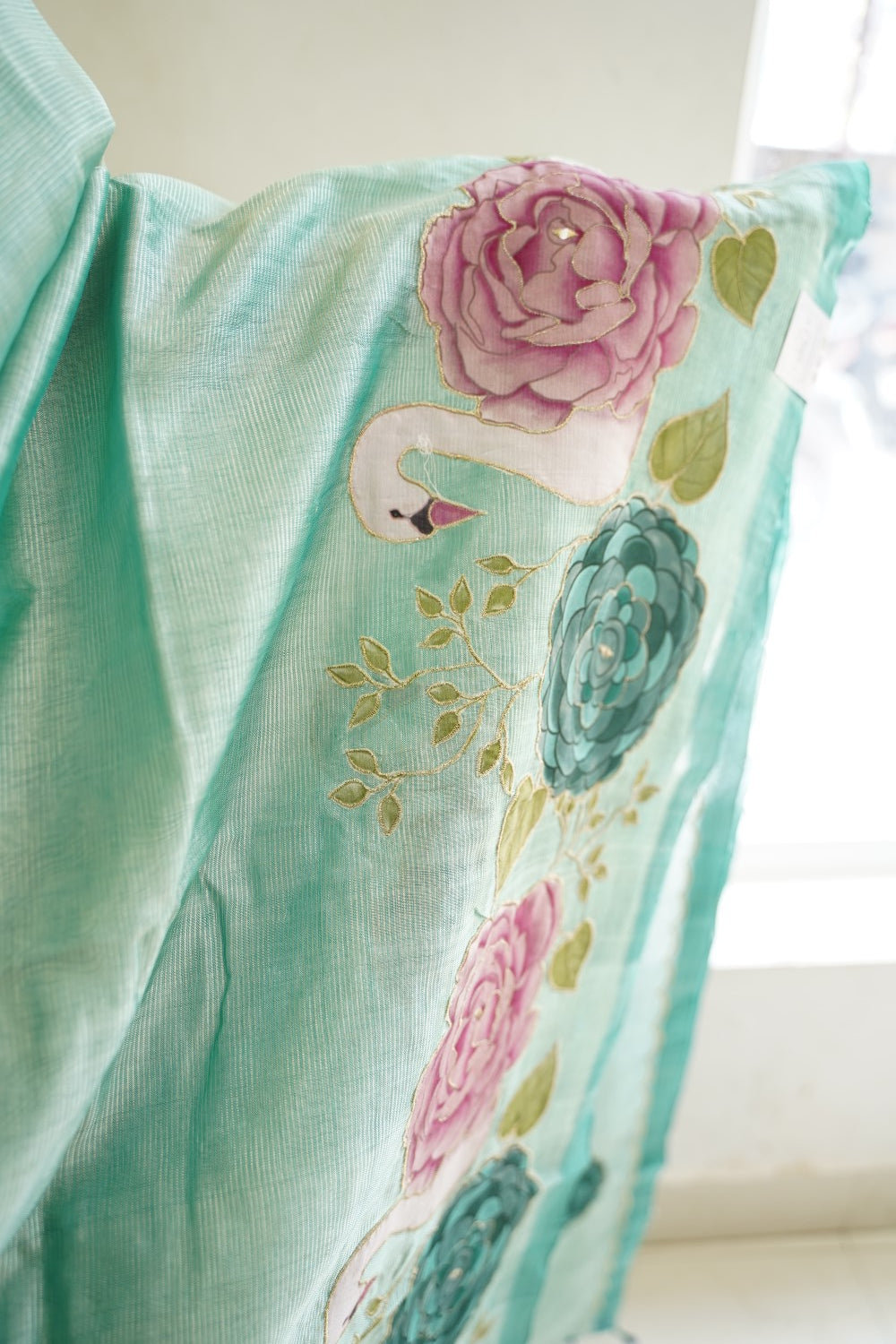 Mangalgiri Silk Cotton Patchwork Saree-PC14110