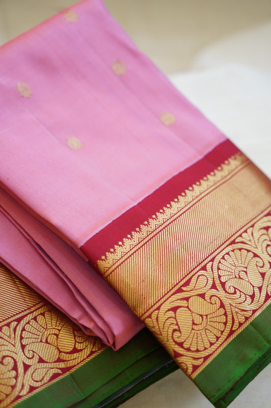Gadwal Silk Saree With Zari Border  PC13317