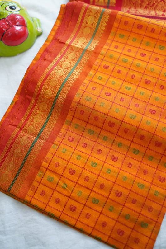 Kanchi Handloom Silk Cotton Saree PC17029