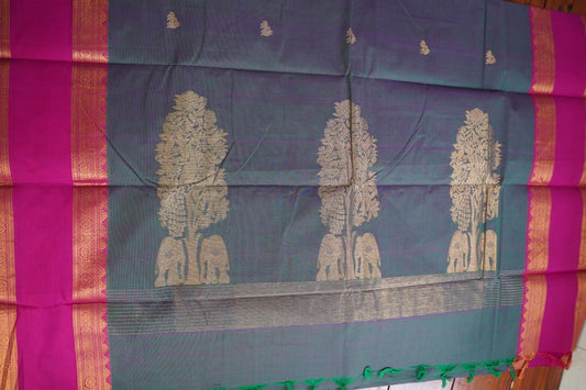 Chettinad handloom Cotton Saree PC15819