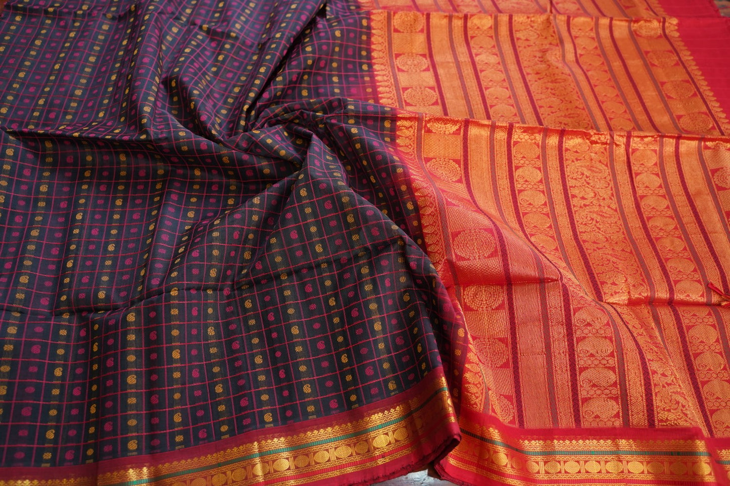 Kanchi Handloom Silk Cotton Saree PC17022