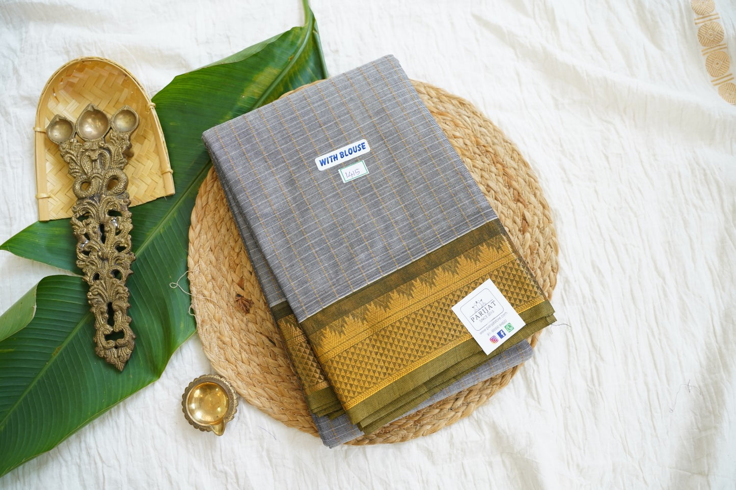 Chettinad handloom Cotton Saree PC15978