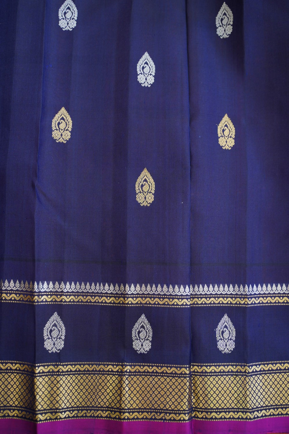 Gadwal Silk Saree With Zari Border  PC13320