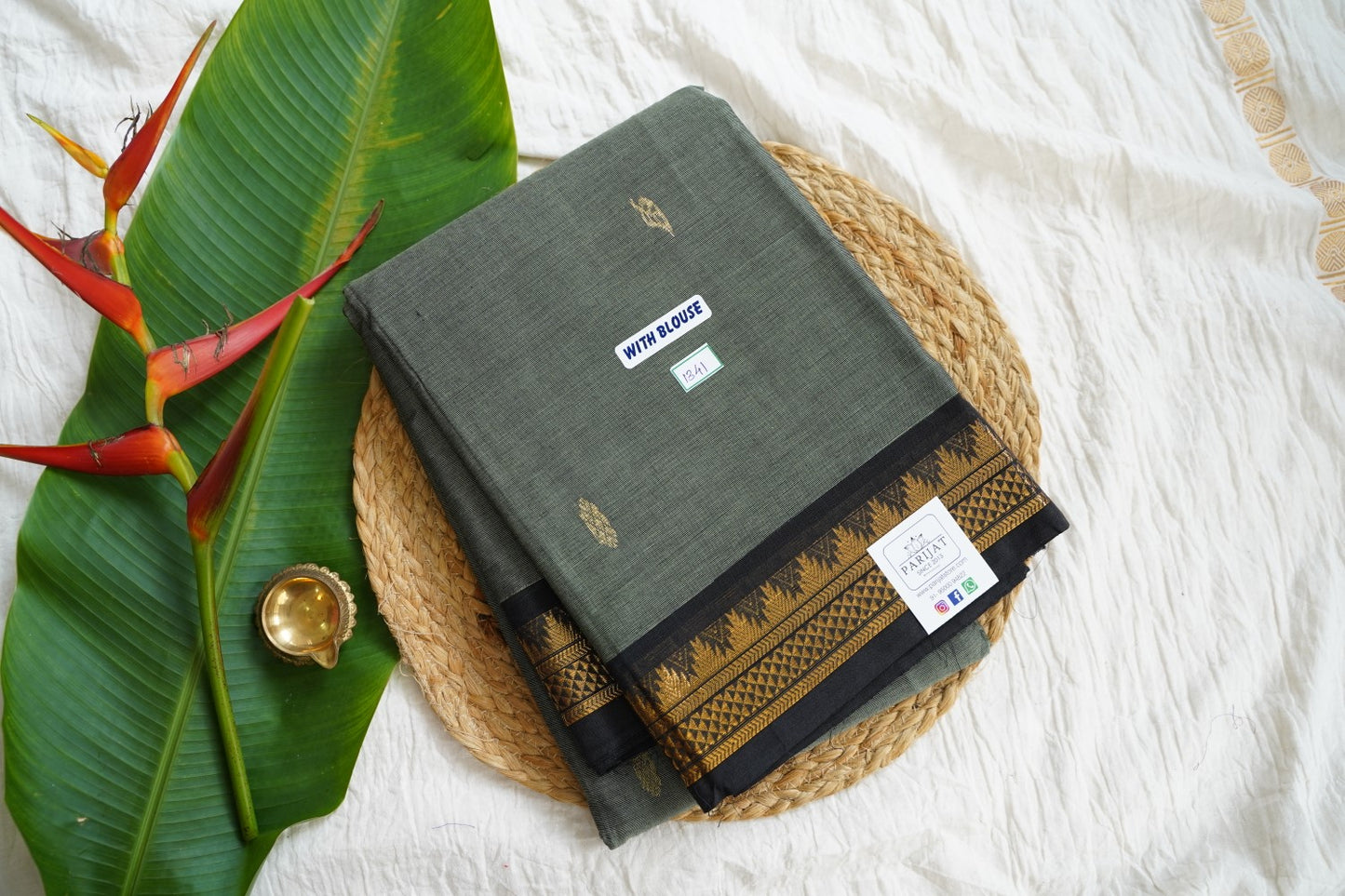 Chettinad handloom Cotton Saree PC15955
