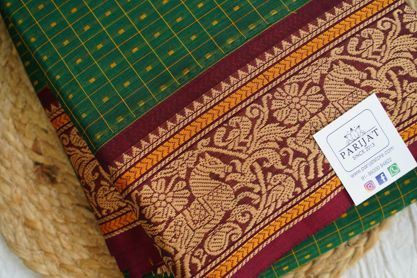 Chettinad handloom Cotton Saree PC15931