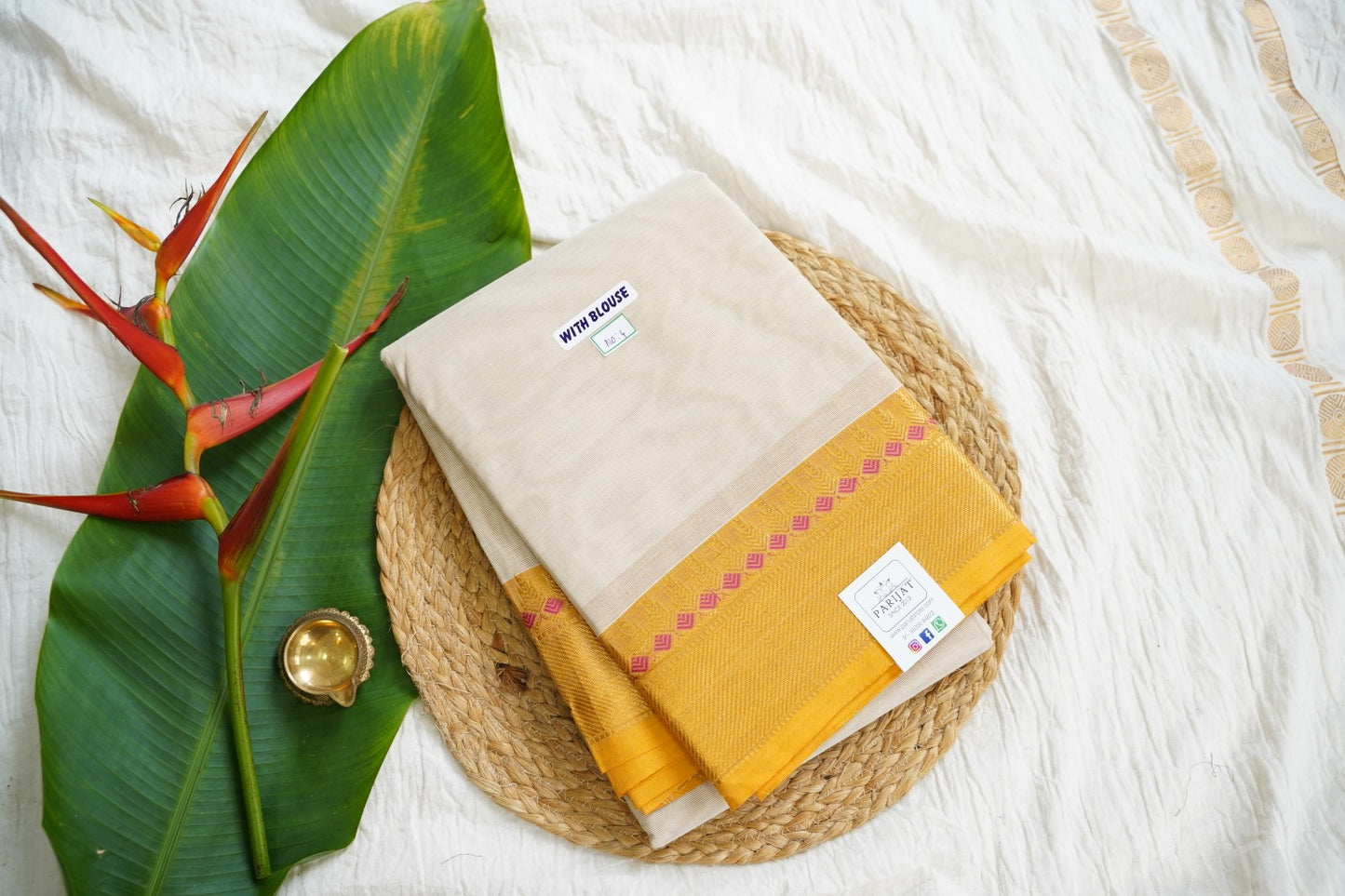 Chettinad handloom Cotton Saree PC15945