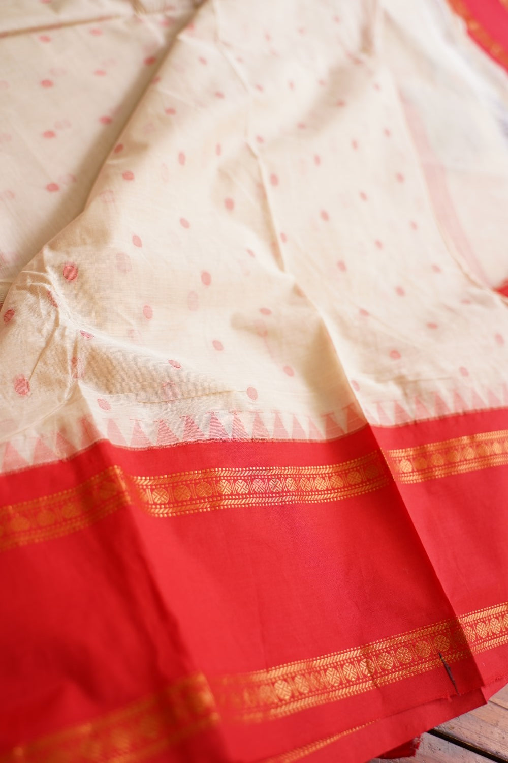 Chettinad handloom Cotton Saree PC17848[light beige]