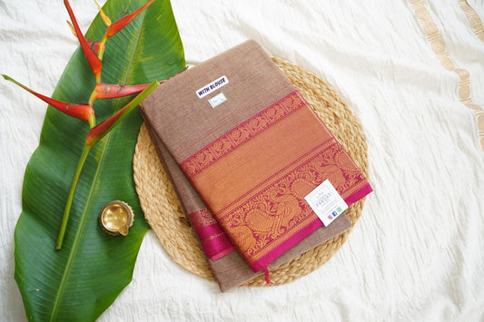 Chettinad handloom Cotton Saree PC15924