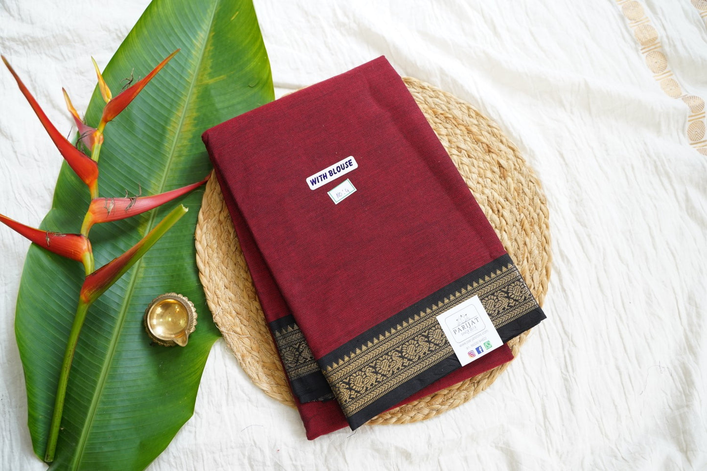 Chettinad handloom Cotton Saree PC15912