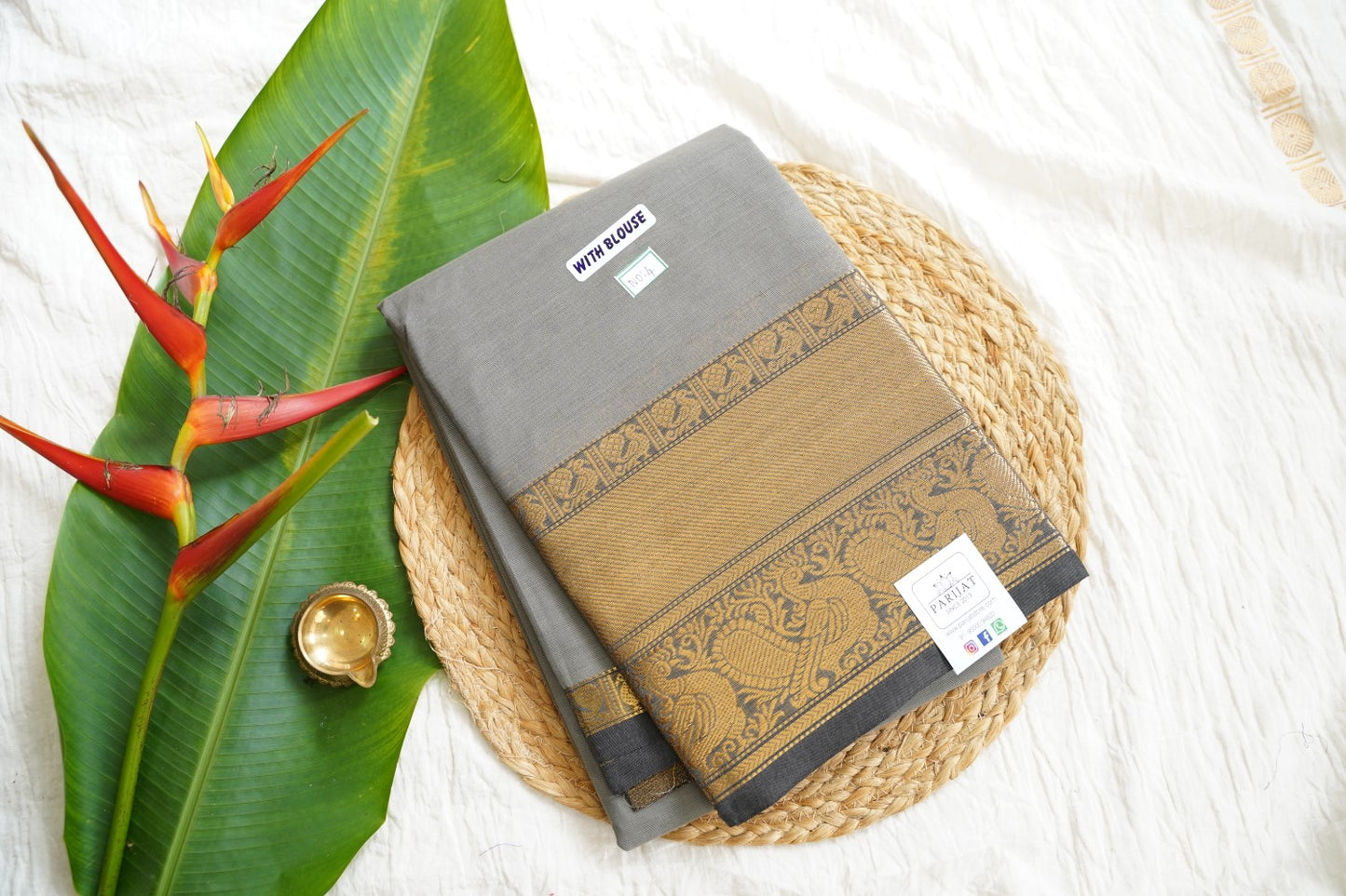 Chettinad handloom Cotton Saree PC15915