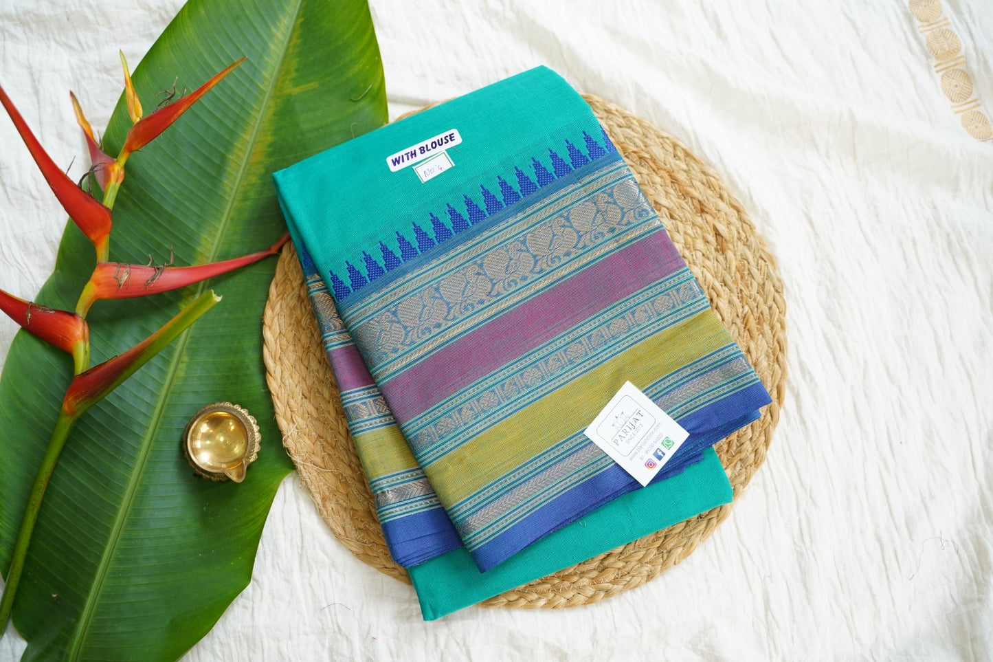 Chettinad handloom Cotton Saree PC15899