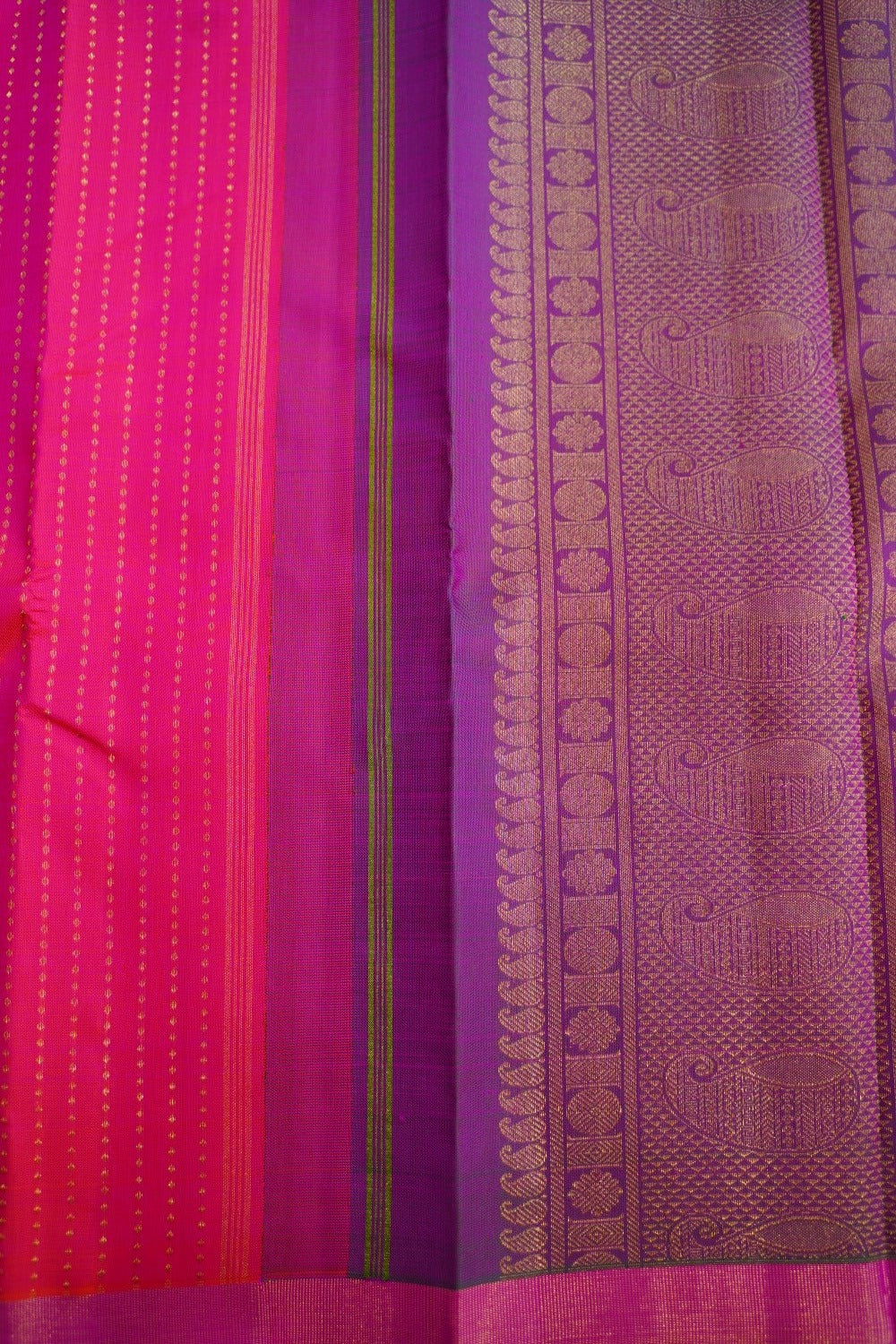 Rani Pink Pure Kanchi Silk Saree PC10129
