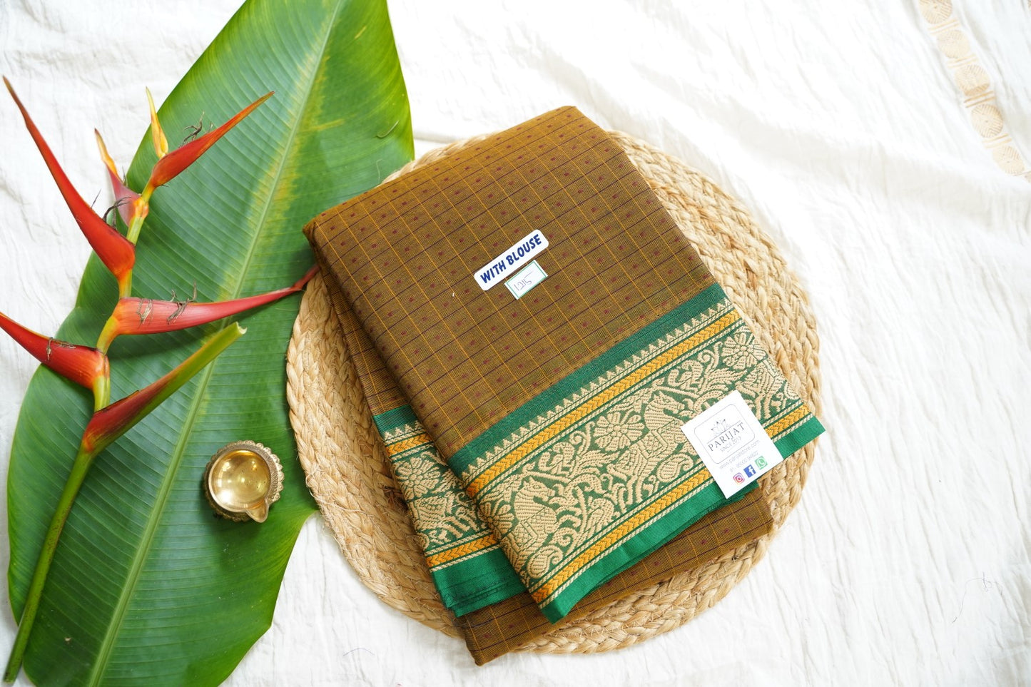 Chettinad handloom Cotton Saree PC15911