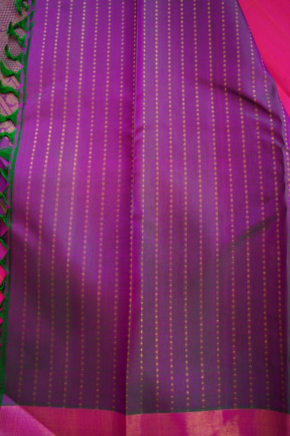 Rani Pink Pure Kanchi Silk Saree PC10129