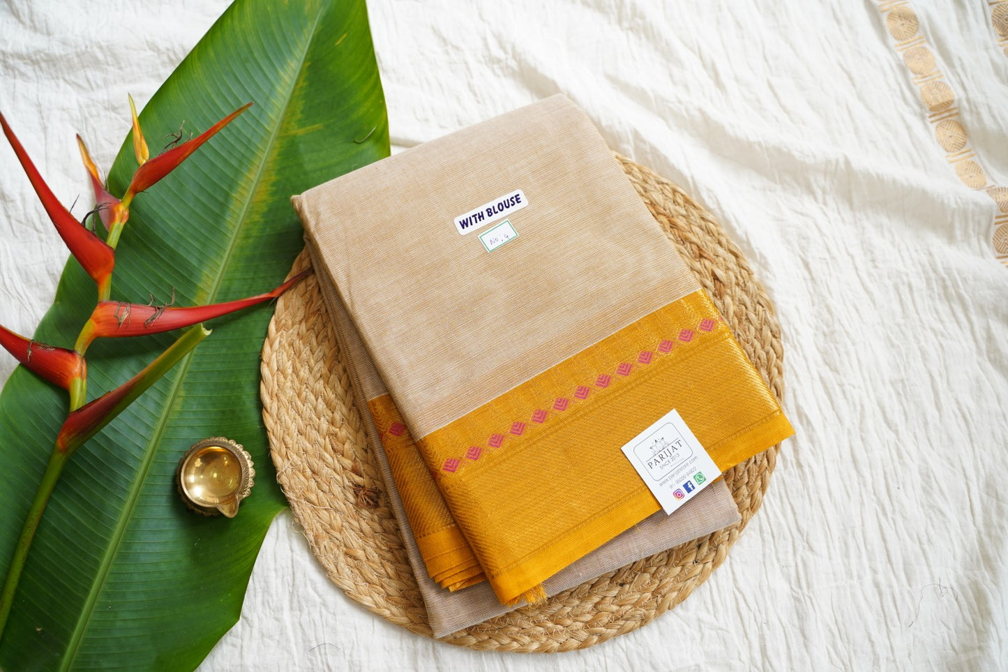 Chettinad handloom Cotton Saree PC15909